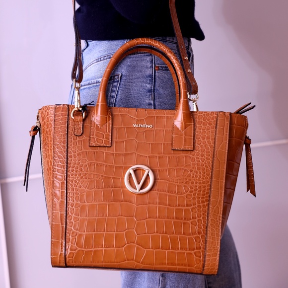 Valentino Croc Leather Handbag - Picture 4 of 8